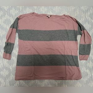 Joie wool & cashmere sweater in light pink & gray small